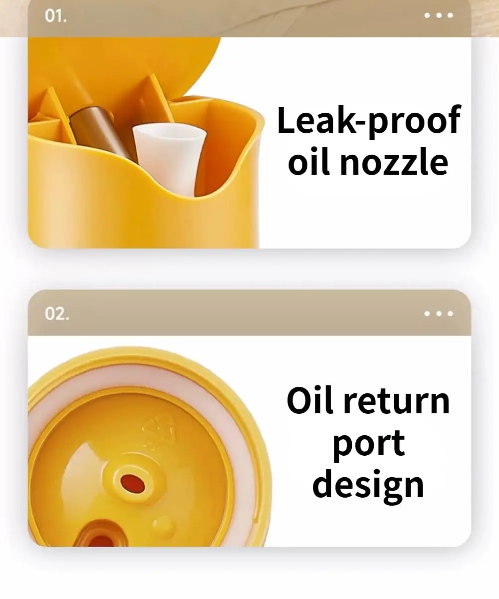 500Ml Soy Vinagr  Customized Automatic Quantification Glass Cooking Oil Dispenser Bottle For Kitchen