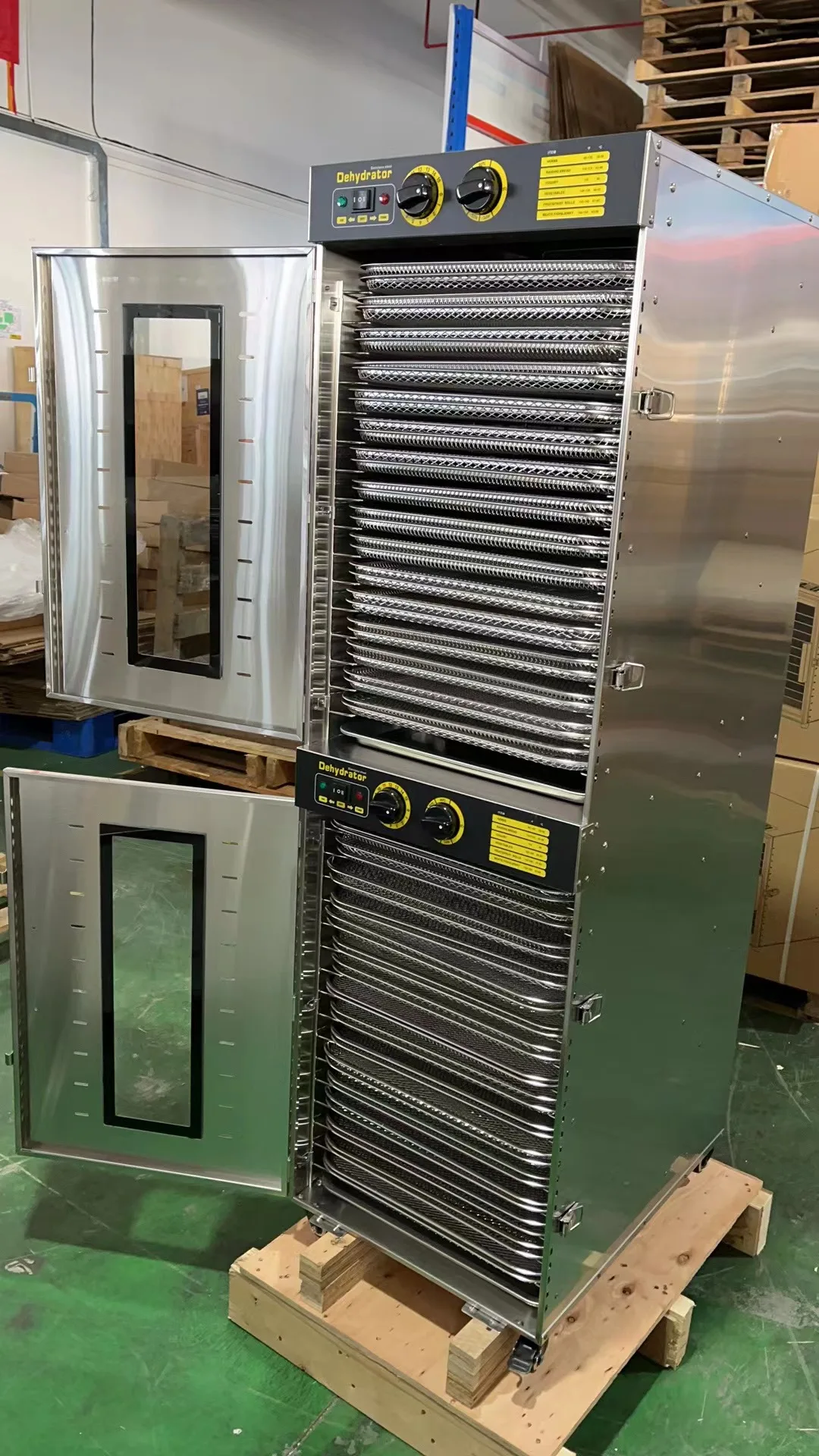 China Megaplant 75kg Capacity Fruit And Vegetable Vacuum Freeze Drying Machine /Electric 24layer Fruit Freeze Dryer