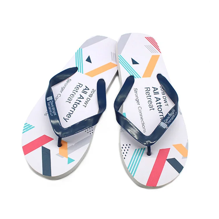 Wholesale Hot Sale Custom Beach Slippers 1 Euro Flip Flops Cute Slippers  Foot Wear For Women  Women Slippers