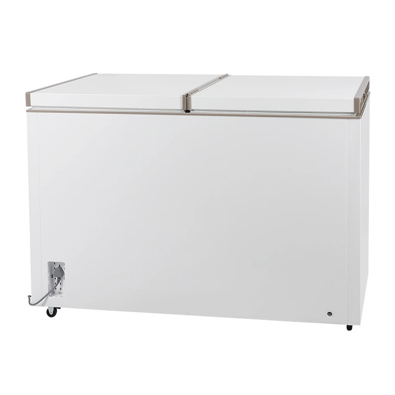 
Double temperature freezer household commercial horizontal refrigerator 
