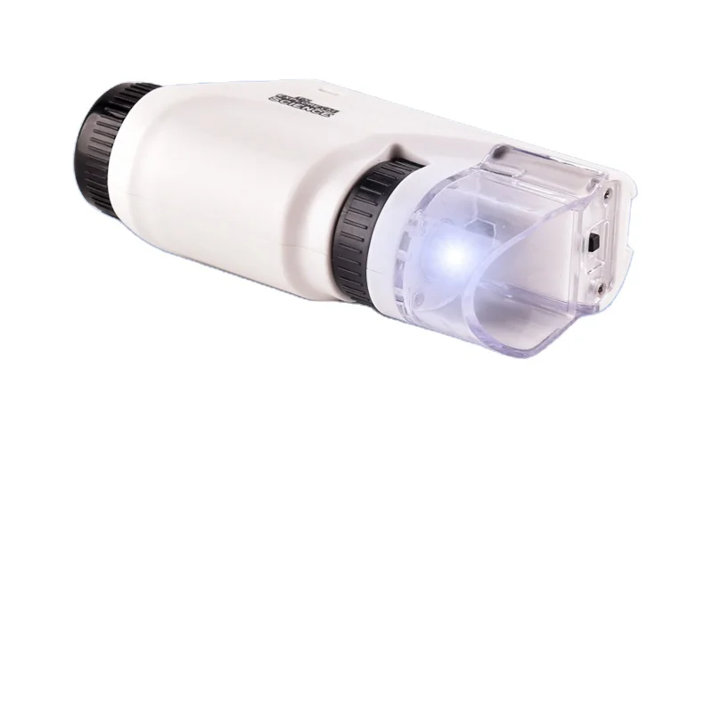 Handheld Microscope Kit Lab LED Light 60X-120X Home School Biological Science Educational Toys microscope for kids