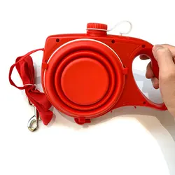 2020 инновационный дизайн поводок для питомца собаки Подарочная коробка выдвижной 5 в 1 функция воды для хранения мусора прочный с высоким качеством