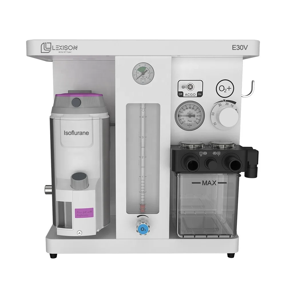 PRAT-E30V High quality Professional Veterinary use Portable Anesthesia Machine with Isoflurane Vaporizer
