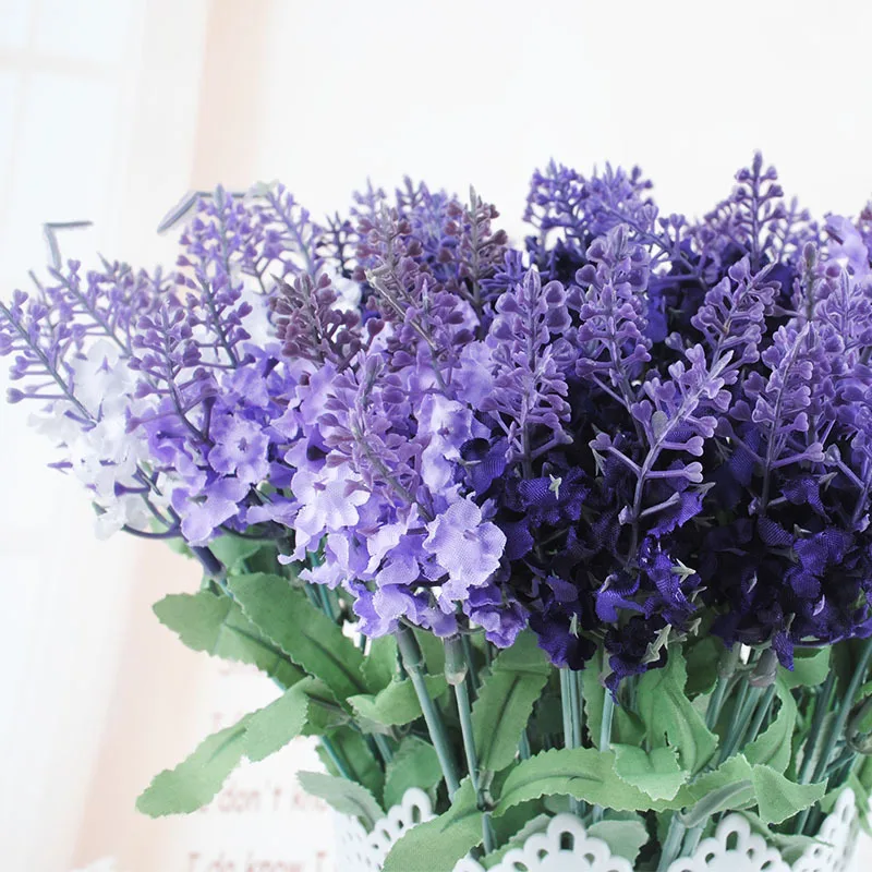 artificial lavender flower bouquet for decoration
