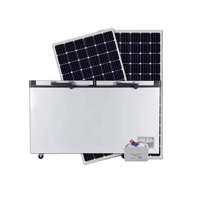Solar Freezer 508L Ac/dc 24v Big Capacity Commercial Freezer Battery Power