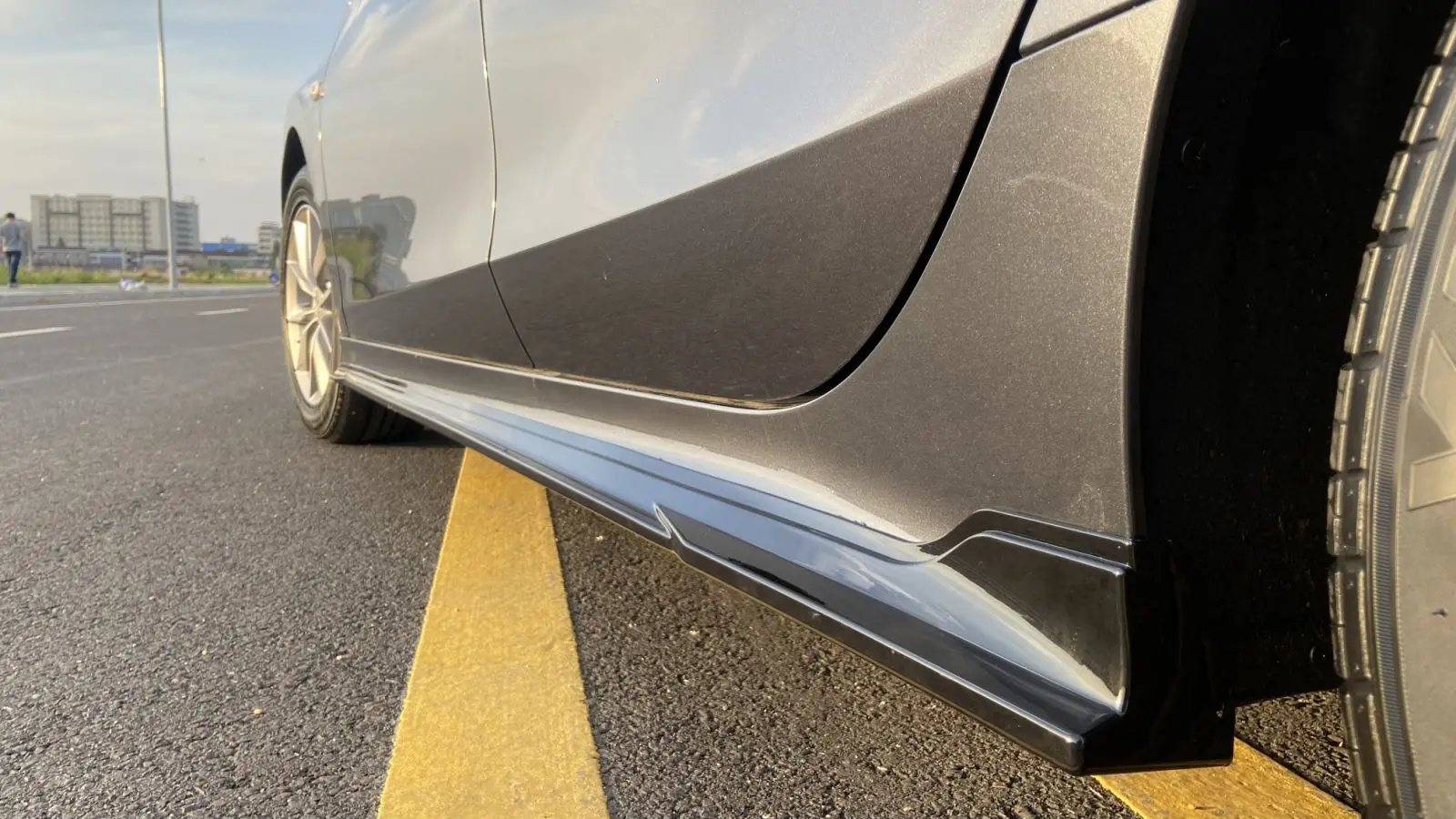 New Design ABS Plastic  Car Bumper Accessories Cover  Side Skirt For 11th Gen Honda Civic 2022 Fe