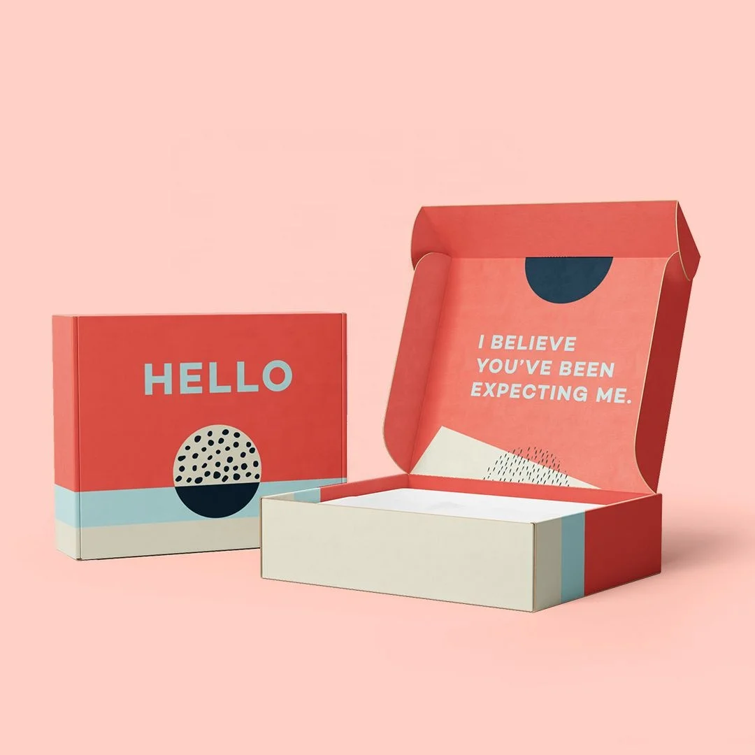 Product Customize Printed Mailer Shipping Carton Paper Corrugated Box Apparel Corrugated Custom Wig Boxes with Logo Packaging