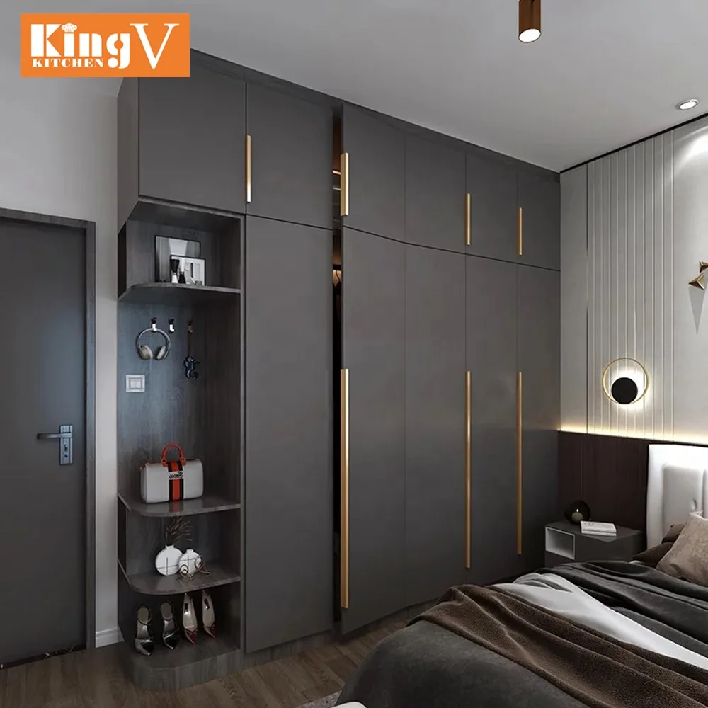Современный шкаф для хранения KINGV Factory Индивидуальный мебель спальни портативные шкафы на