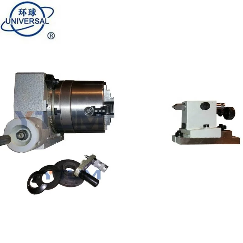 
TSL Series Hor.&Vert.4th axis motorized CNC milling machine rotary table 