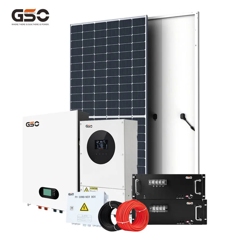 Комплект для фотоэлектрических систем GSO 5 кВт 10 15 20 30 полная система солнечной энергии с литий-ионными батареями