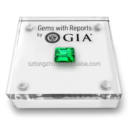 Custom acrylic diamond display box acrylic jewelry loose diamond display case