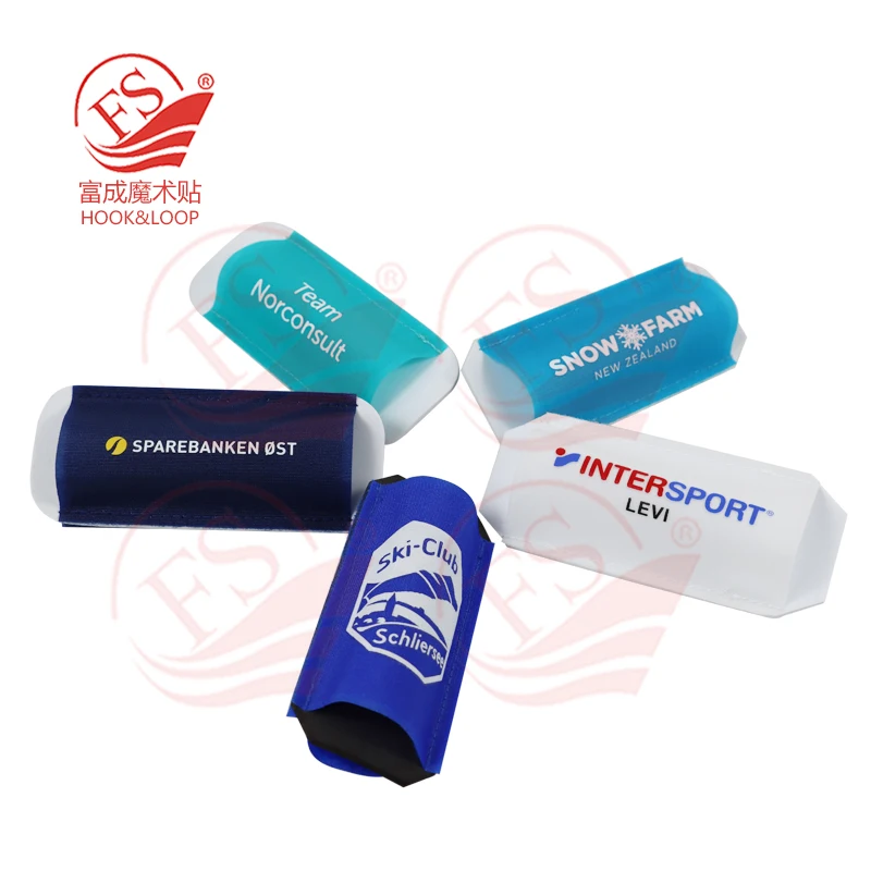 55*135mm Popular  Nordic Tube Hook Loop Nordic Ski Strap Sleeve Holder With Logo Printed