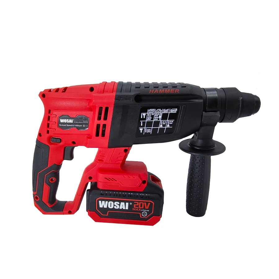 18V Cordless 26mm electric drilling hammer drill machine power hammer drills