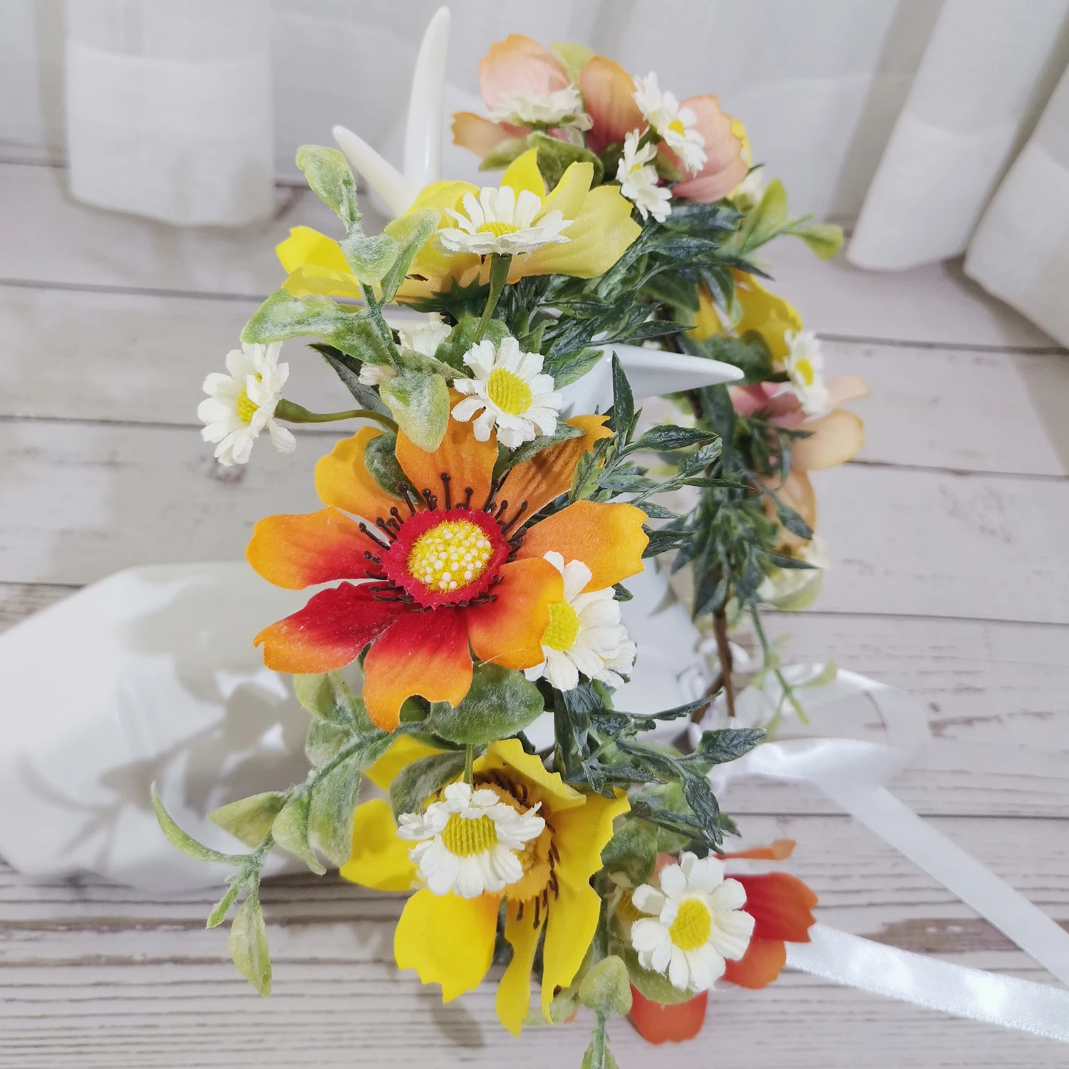 Wedding Tiaras And Crown Bridal Tiara Women Flower Headband Hair Accessories Flower Crown Bridal Headdress Bridal Crown Wedding