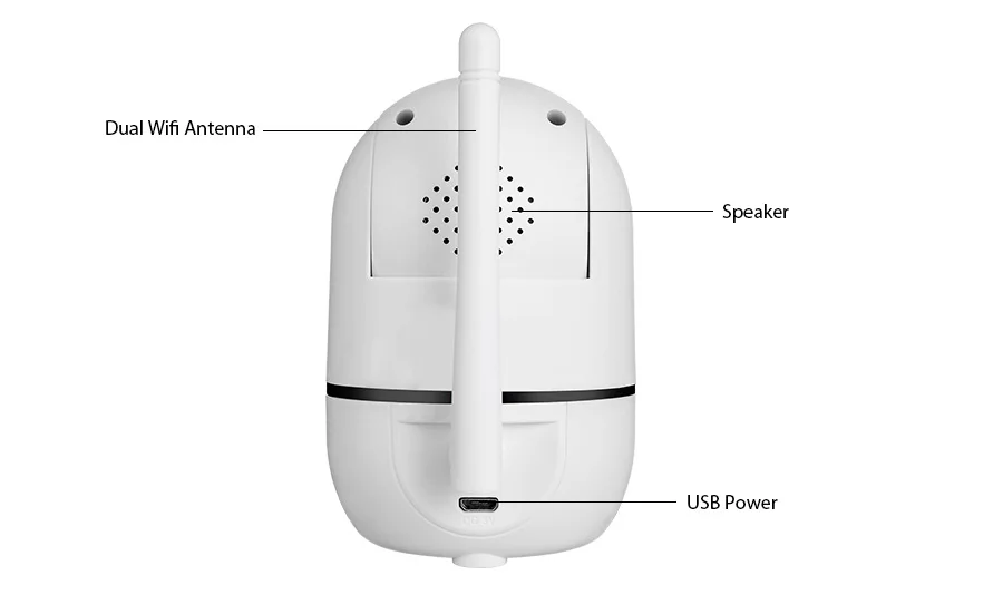 Wireless IP Camera Wi-fi Baby Monitor Indoor Mini CCTV Camera 2MP Home Security WiFi tuya cctv camera