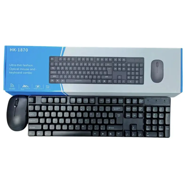 Wholesale wireless keyboard mouse game mouse office mouse keyboard set black computer buttons
