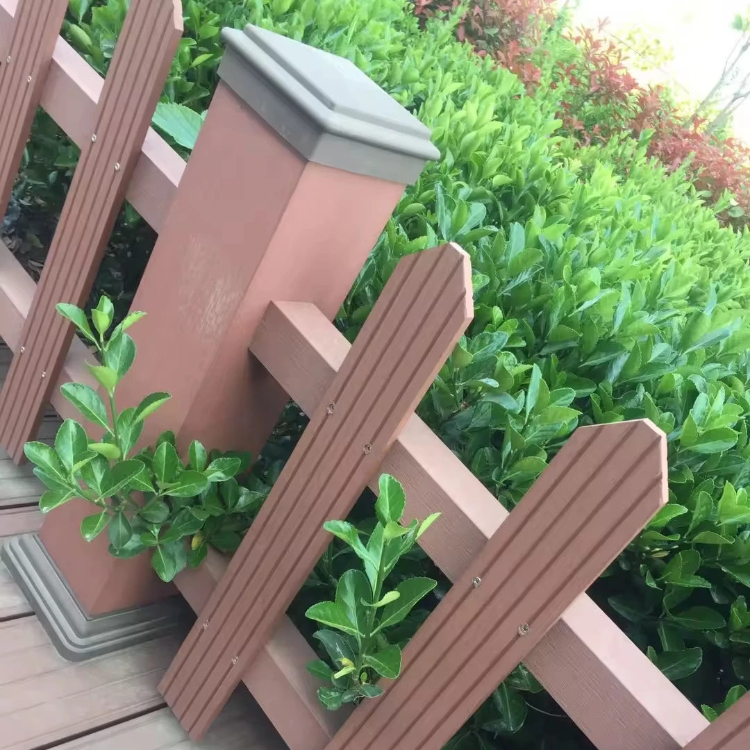 Factory supply wood plastic composite post wpc hollow post waterproof beam rafter outdoor uv resistant profile