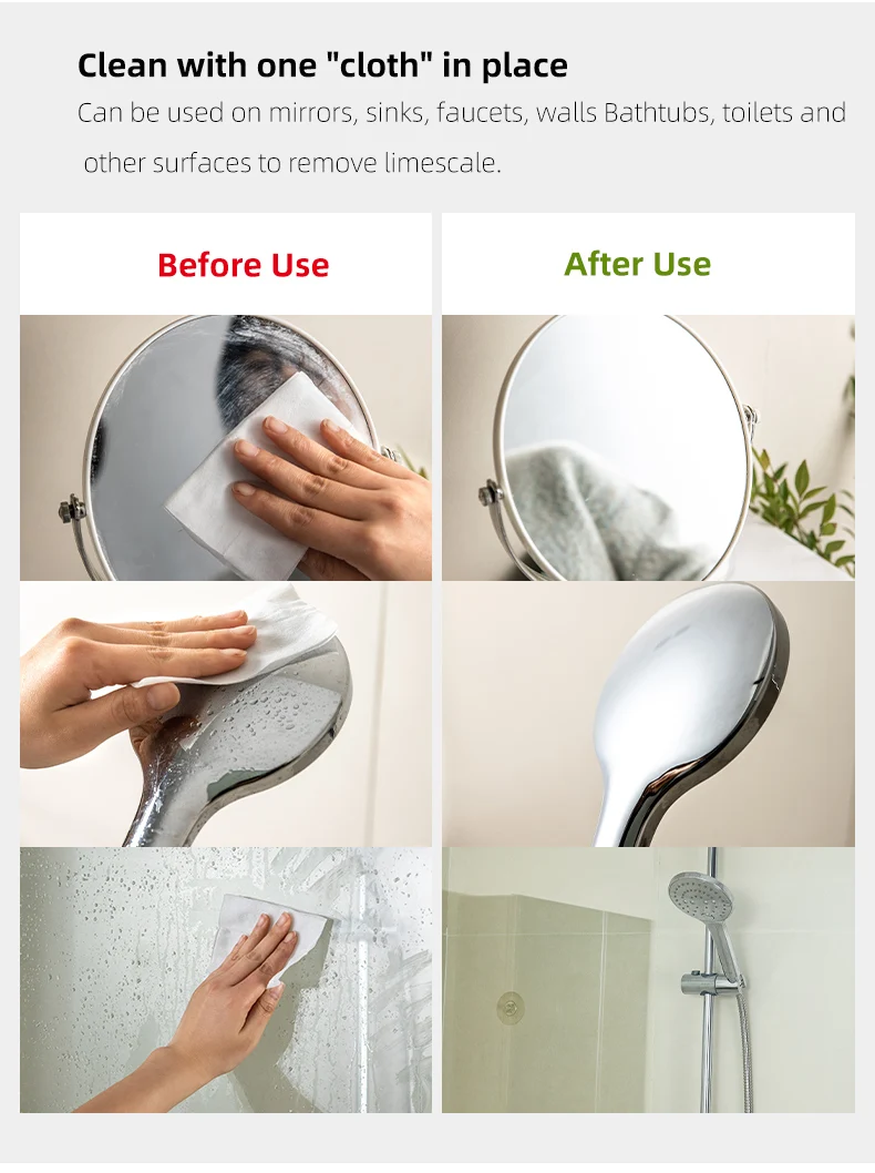 SHIMOYAMA Home 100% эффективное удаление пятен нетканое полотно для ванной комнаты туалетный накись накипи гигиенические салфетки