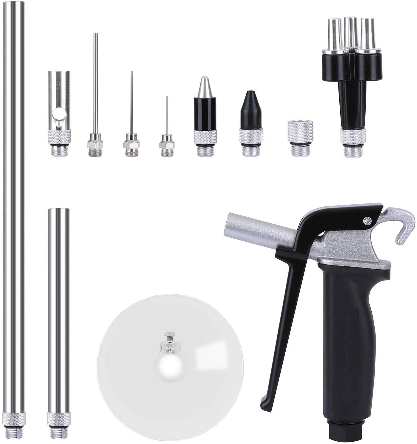 High Flow Air Blow Gun Kit with Nozzles Tips and Extensions 13 Pieces Air Compressor Accessory Tools