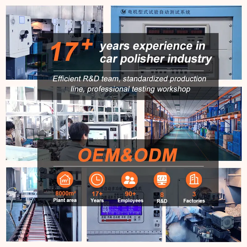 OEM&ODM Car Polishing Machine Variable 6 Speed 1200W Polisher Detailing Waxing Electric Power Tools