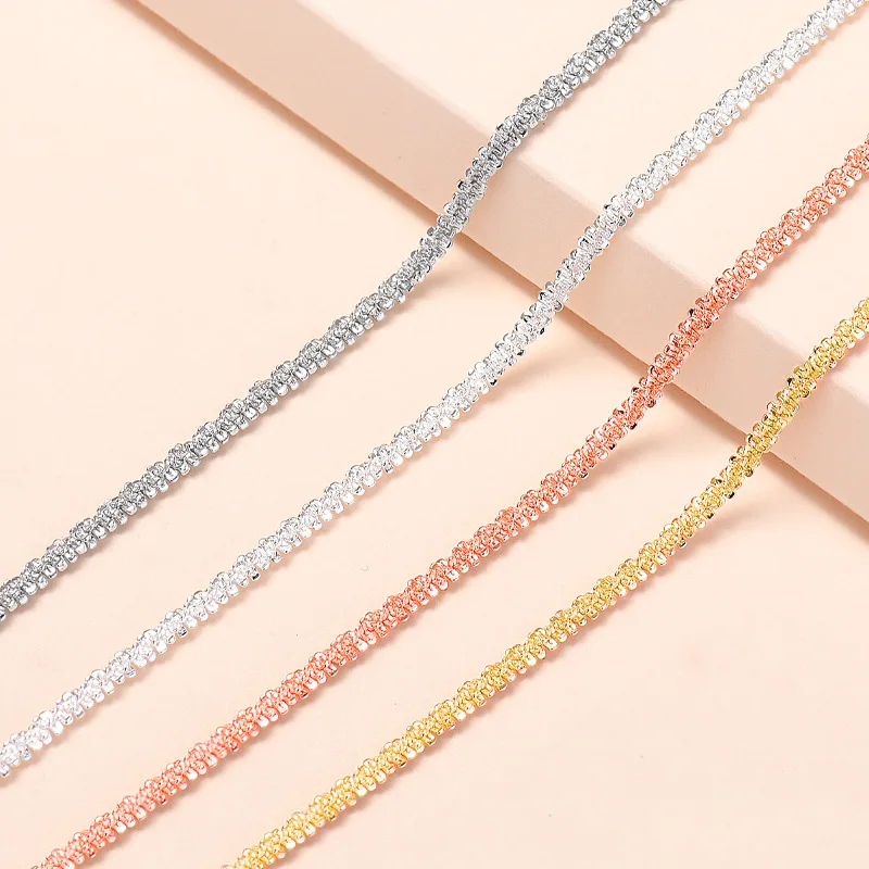 Cauliflower bracelet female student small fresh gypsophila silver-plated chain copper silver-plated jewelry