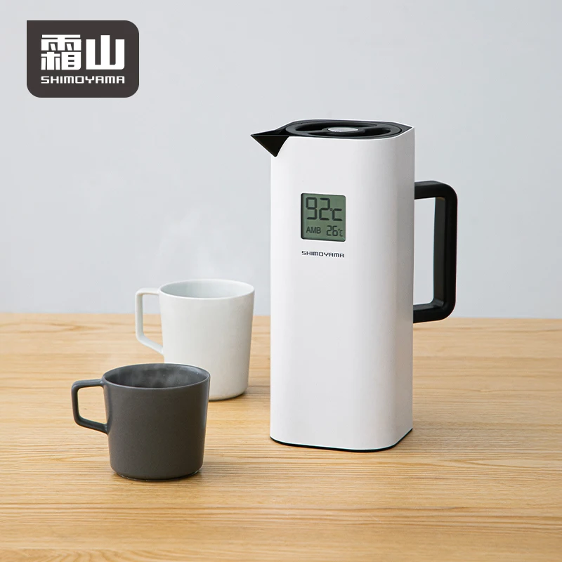 SHIMOYAMA сохраняйте холод и тепло 12H изолированные кувшины для воды из нержавеющей стали умная бутылка термос кофе чая