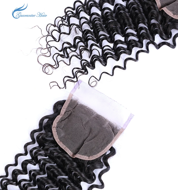 Deep wave stles lace closure with baby hair from 8inch to 22inch factory price human Guaranteehair 4*4 lace closure human hair