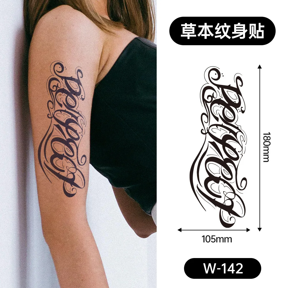 The latest small fresh herbal juice tattoo for men and women flowers tattoo one-time semi-permanent