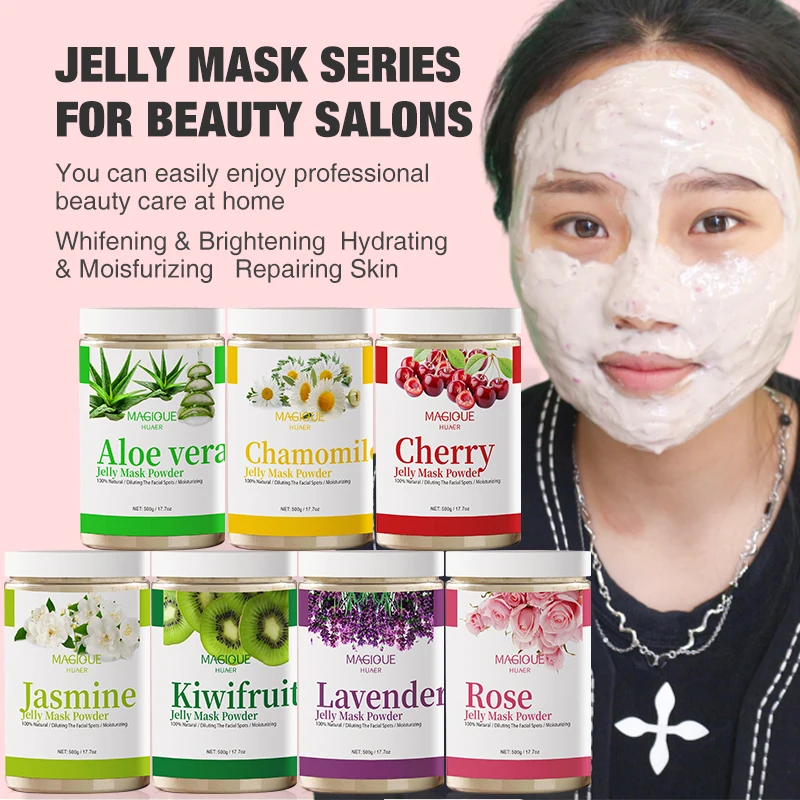 Spa Rubber Rose Lightening Mask Hyaluronic Acid Vitami C Hydro Collagen Crystal Face Masking Jelly Mask Powder