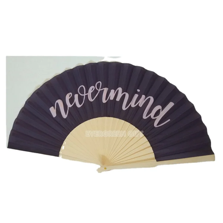 Ручной деревянный вентилятор с испанской раскраской