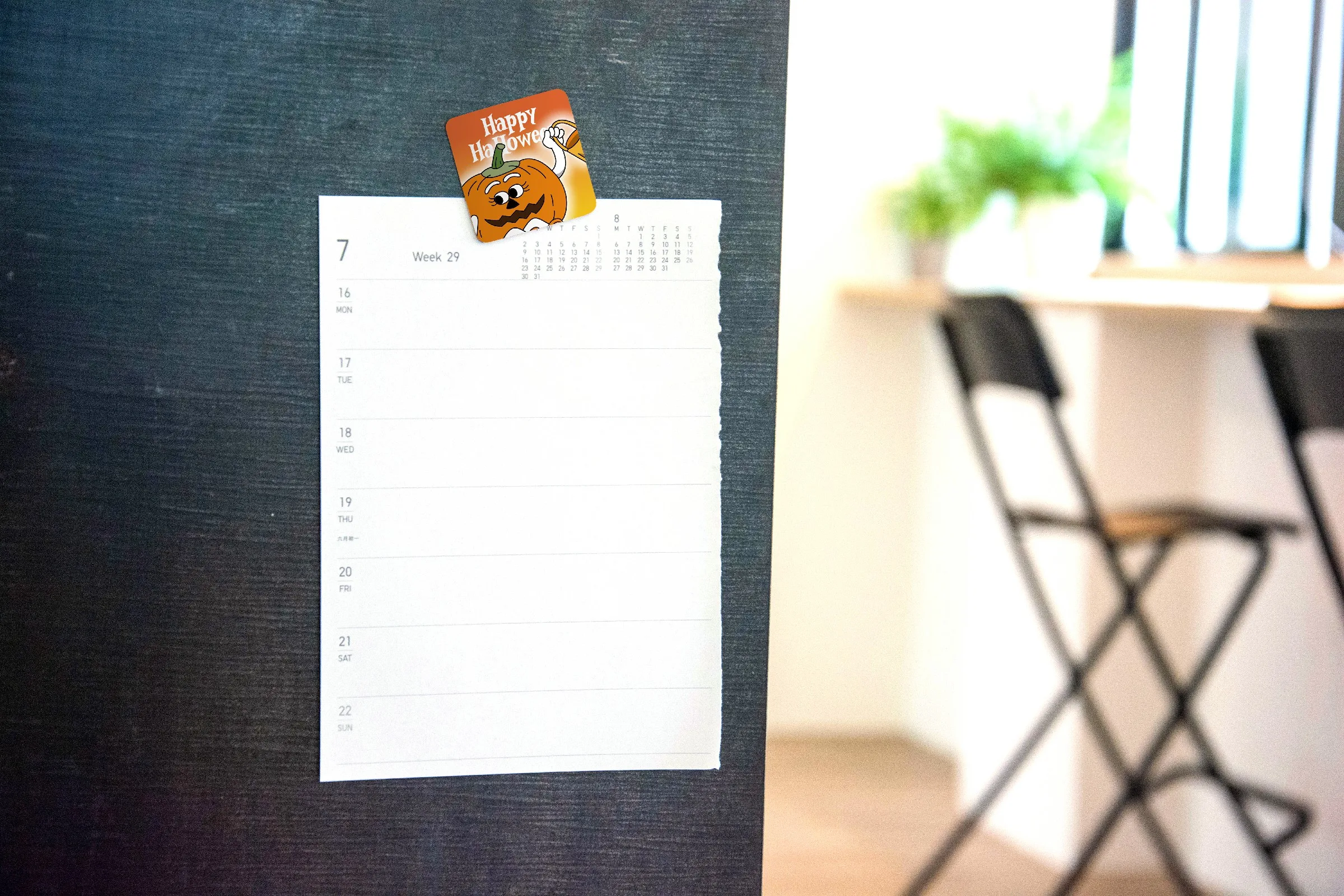 Good End Price Custom Printed Sublimation Blanks 5X5 Square Fridge Magnet- Halloween