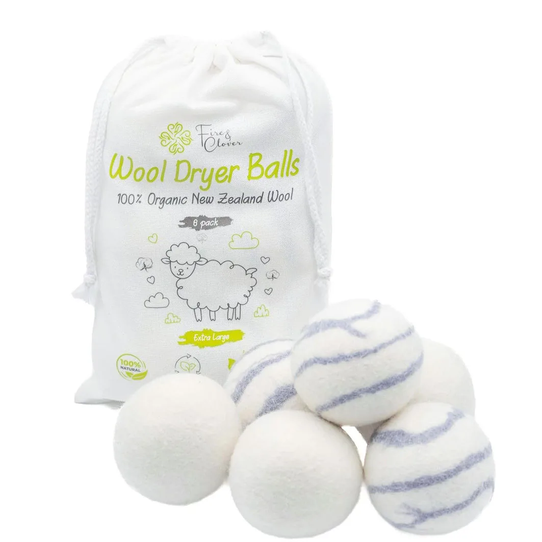 New Zealand Wool Dryer Balls Organic Handmade Laundry wool dryer balls set