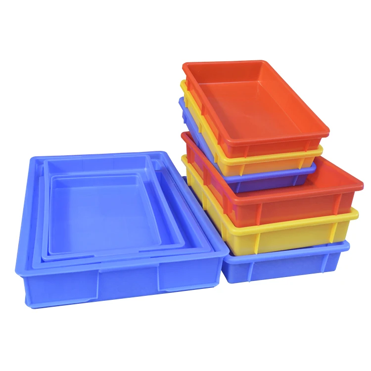 Хорошее качество синие промышленные пластиковые лотки большие для промышленного