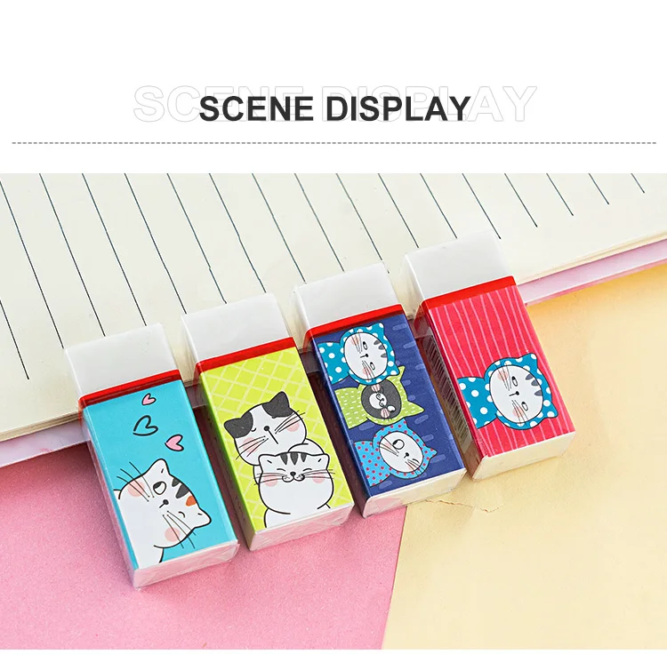 M&G SO MANT CATS kawaii eraser set Large Size Durable White Eraser school student stationery pen eraser