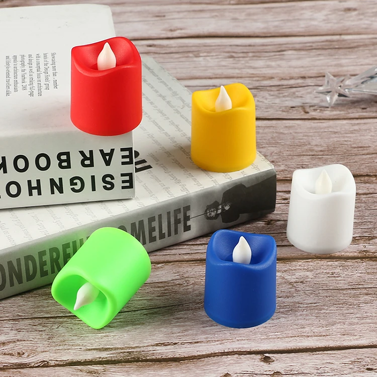 Top picks Smokeless Flameless MultiColor LED Plastic Candle Decorative Colour Changing Tea Light Candles  Home Decoration Candle