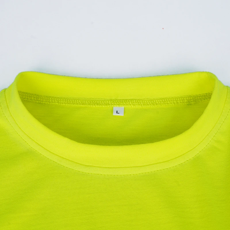 LX Wholesale Custom High Visibility Safety Polo Long Sleeve Shirt Yellow Workwear