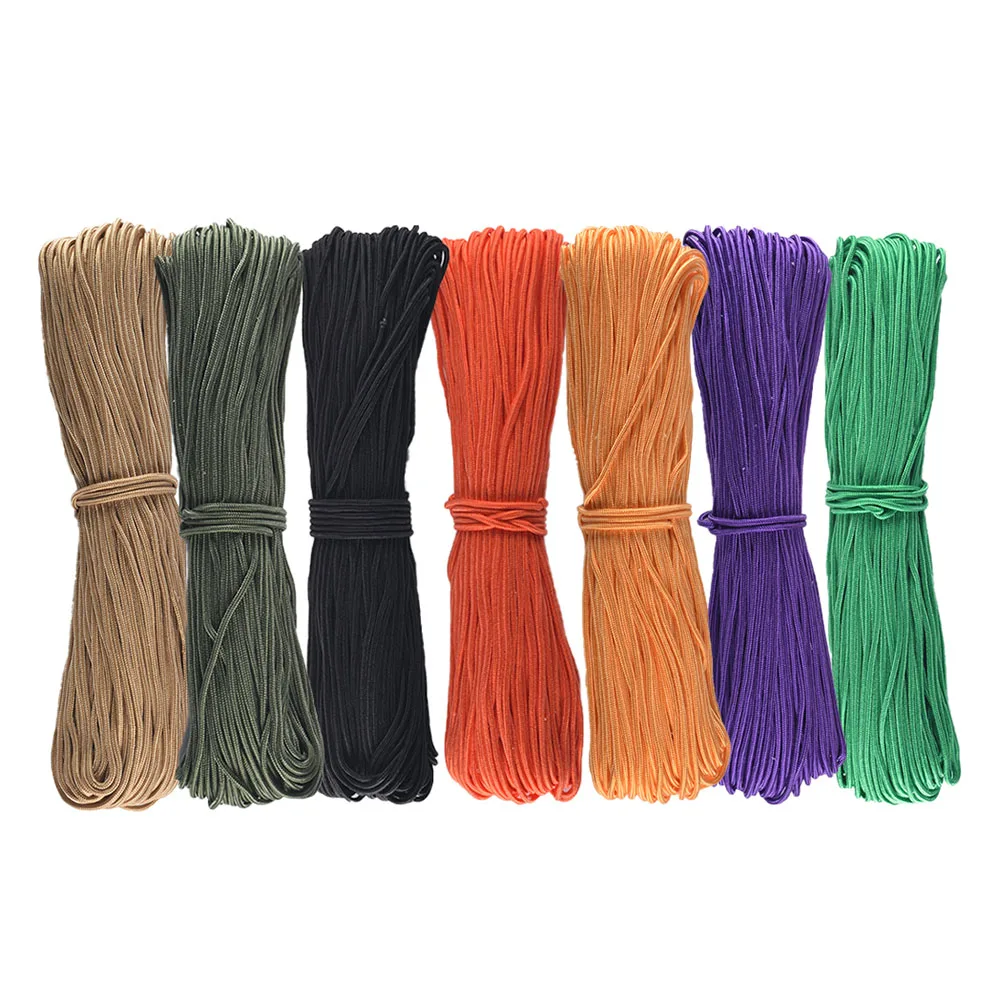 
High Tenacity Colorful Round Elastic Braided Nylon Rope 3mm Nylon Cord Rope 