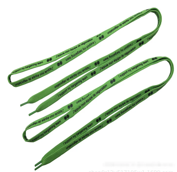 High Quality Shoelaces Polyester Elastic Shoelace Factory Popular Logo Custom Tips Flat Shoe Lace