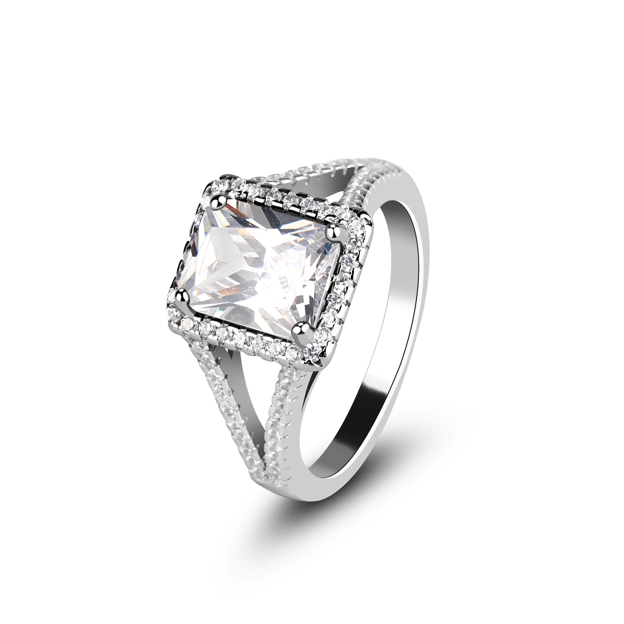 Mascot Luxury Style 925 Silver Blue Tanzanite Big Size Gem Rings Jewelry for Women