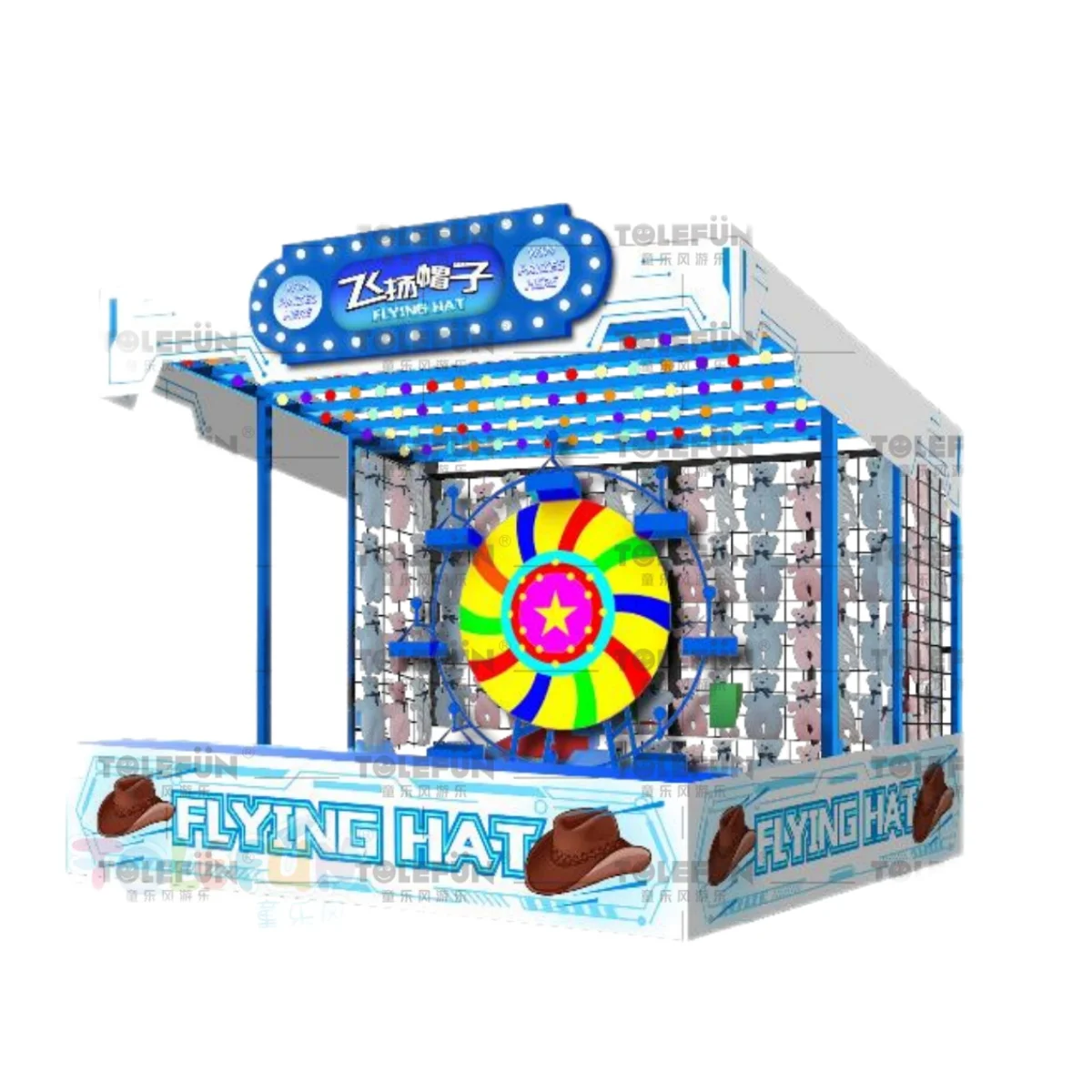 Tolefun Manufacturers Best Indoor Area Family Games Set Equipment Lucky Wheel Carnival Booth Game For Adults In Mall