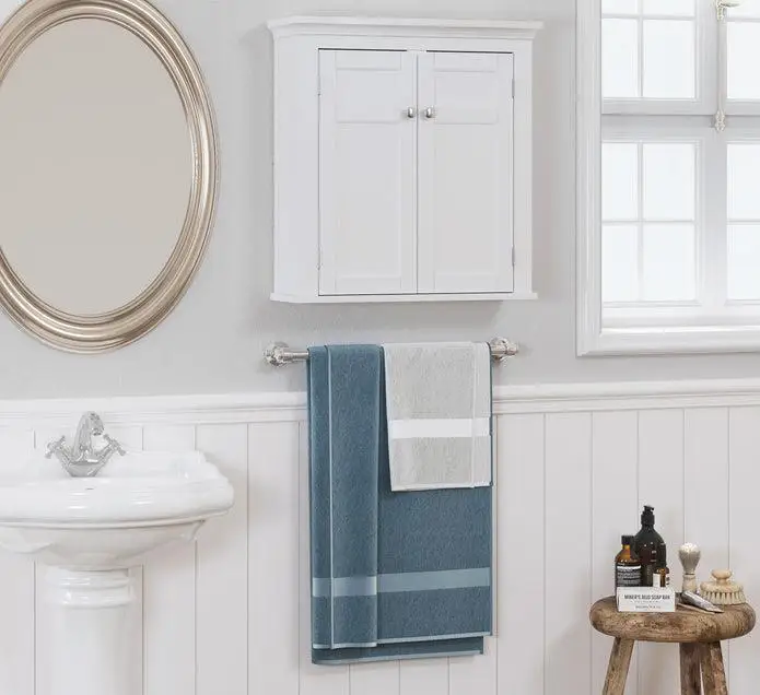 Modern 60Cm Wall Mounted Bathroom Cabinet Classic Free Wall Hung Storage Furniture for Bedroom Popular Bathroom Furniture Set