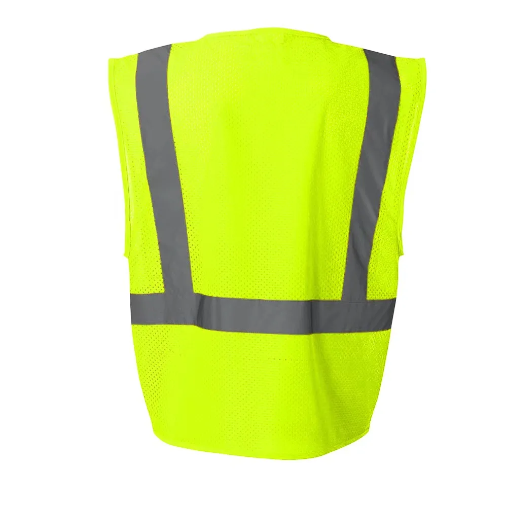Customized Logo High Visible Reflective Safety Vest for Construction Traffic Outside Work Riding