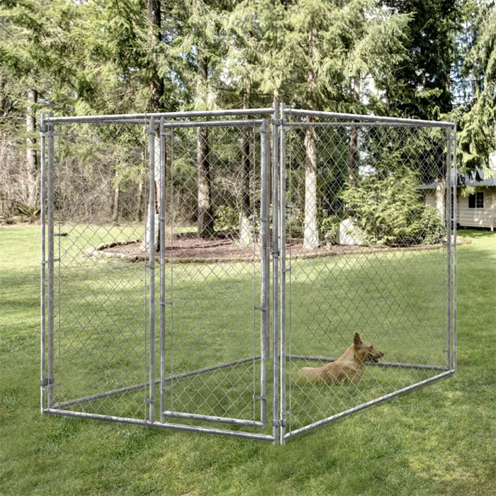 Easy to Install Galvanized Outdoor Dog Kennel Dog Cage