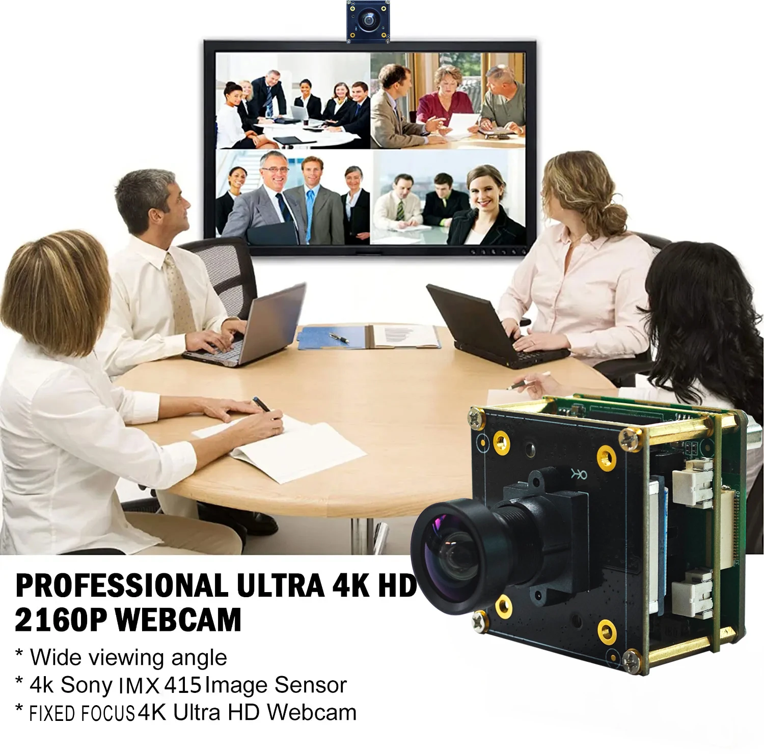 Latest HDM1 4K 2160P CMOS IMX415 Sensor USB3.0 IP Camera 115  FOV 4K 60PFS Camera Webcam Module