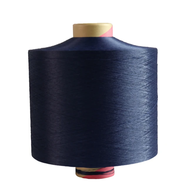 DTY 75D-600D допинг окрашенные цвета 100% полиэфирная пряжа текстурная