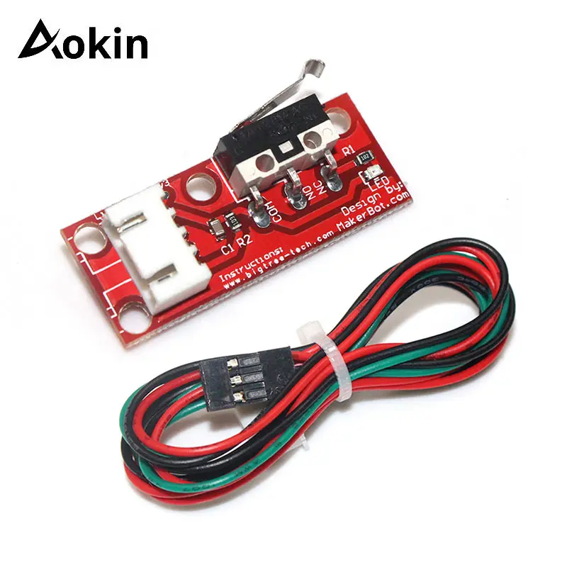 Mechanical Limit Switch with 3 Pin cable for RepRap CNC Arduino Mega 2560 1280 RAMPS 1.4 Endstop Mechanical Limit Switches