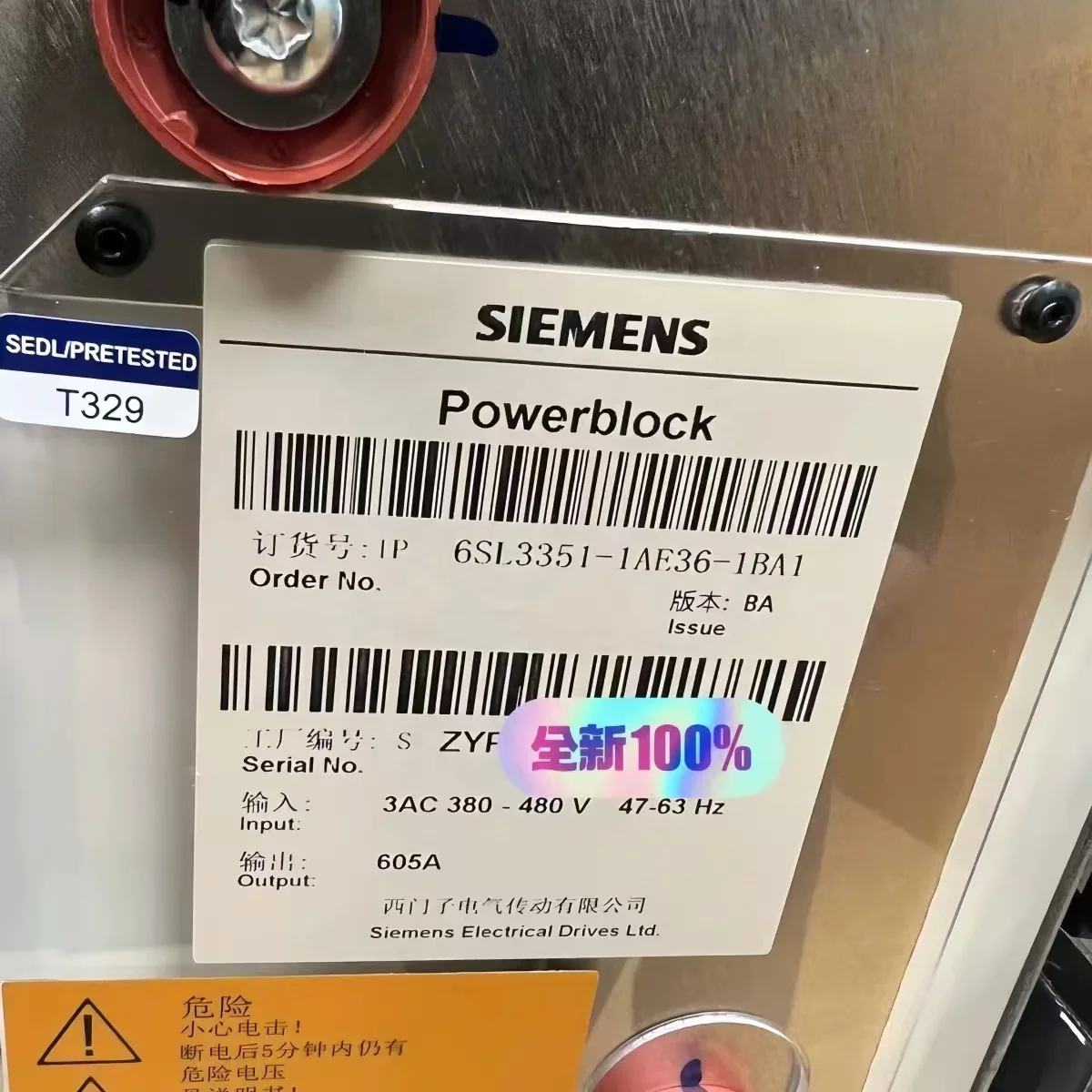6SL3352-1AE38-4BA1 модуль питания платы драйвера инвертора Модули sinamics s120