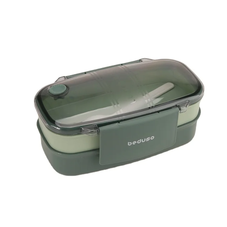 950ML Two layers Kids Adults Plastic lunch box bento food container