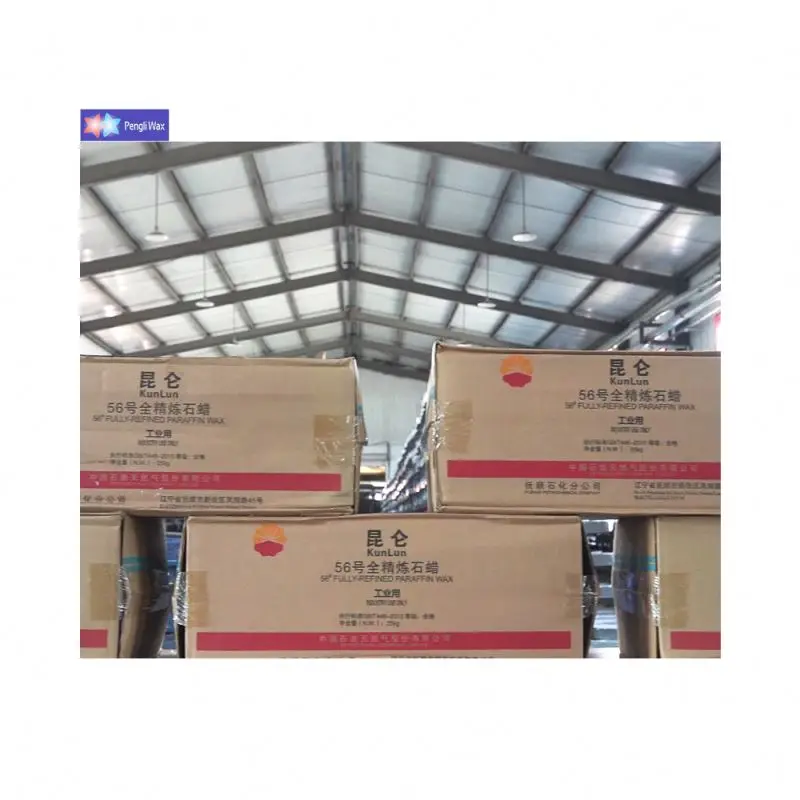 Pengli 1 ton paraffin wax for candles paraffin-wax-for-candle-making kunlun fully refined paraffin wax 58/60