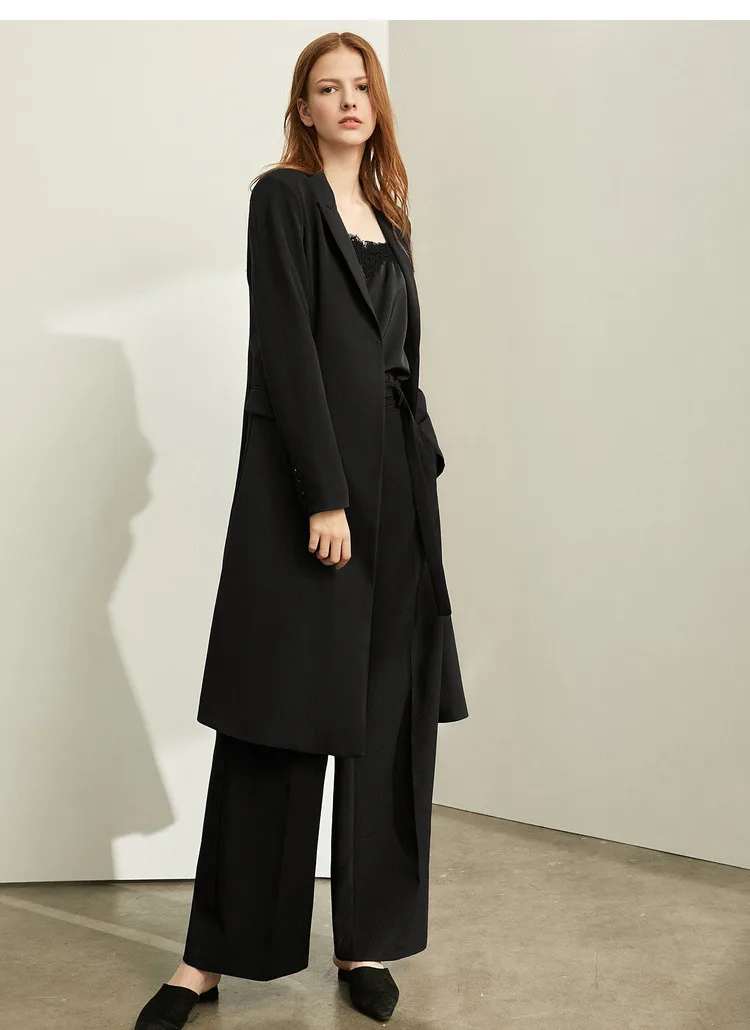 
Manufacturer Autumn new female minimalist fashion commuter temperament OL lapel lady suit coat 